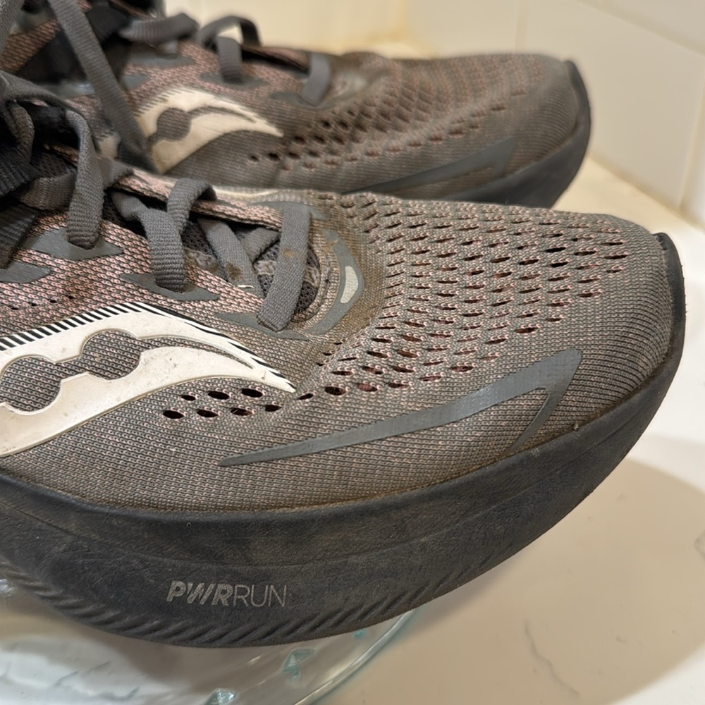 Saucony Womens Ride 15 Gray/Purple Athletic Running Shoes S10729-22, Size 9 - Picture 10 of 15